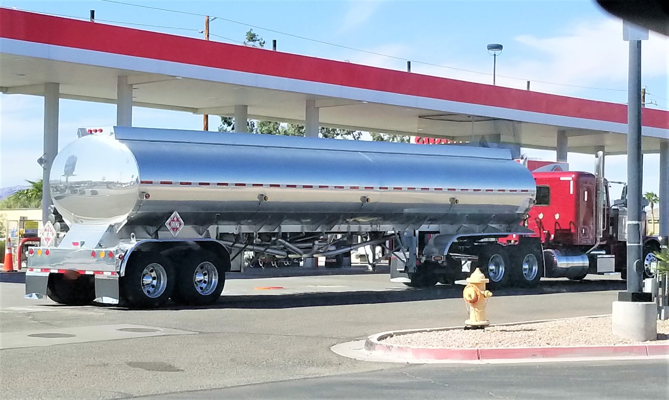 Gas and Oil Tanker Truck