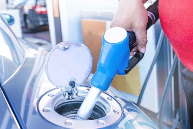 Diesel distribution network with fuel trucks and logistics infrastructure